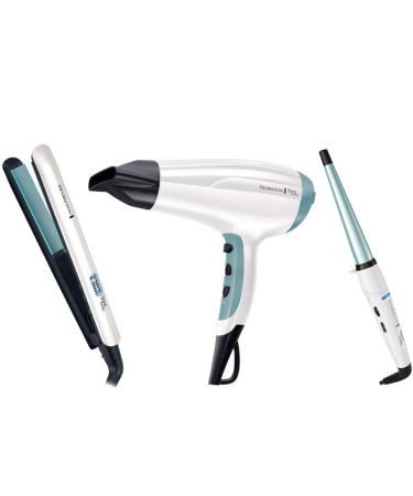 Remington Styling Set Shine Therapy: Hairdryer + Hair Straightener + Curling Iron Offer Styling Set Shine