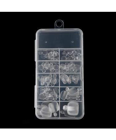 100 Pieces Acrylic Full Cover Toenail Tips - Wrong Toenail Solutions for Perfect Pedicures | International Shipping - Buy Online on SooperMarket.com