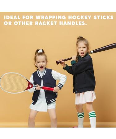 JORTMRD Ice Hockey Tape - Anti-Slip Handle Band for Hockey Sticks & Bats (2.5cm x 25m) - Black & Red - International Shipping Available - Buy Online on SooperMarket.com