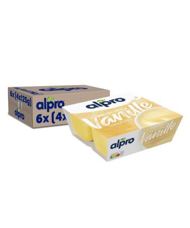 Alpro Soya Dessert Fine Vanilla vegan lactose-free gluten-free UHT 6x (4 x 125g) pack of 6