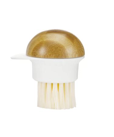 Full Circle FunGuy, 2 in 1 Mushroom Cleaning Brush, White Mushroom White