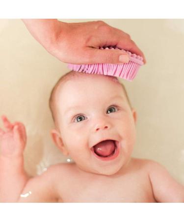 Emoly Silicone Bath Brush | Gentle Back Scrubber | Body Exfoliating Loofah | Pink - Buy Online on SooperMarket.com