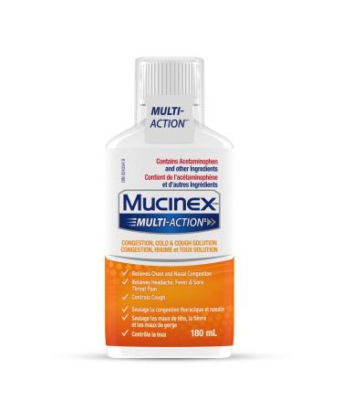 Mucinex Multi Action Liquid - Congestion Cold & Cough Solution
