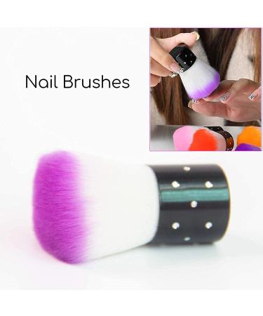 ANGENIL 15PCS Acrylic Nail Brush Set with UV Gel Brushes, Dotting Pen, and Toe Separators - Nail Art Tool Kit with Kabuki Brush for Dust Removal - Buy Online on SooperMarket.com