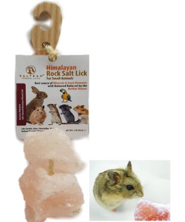 SALTEAN Himalayan Rock Salt Lick - 86g | Small Animal/Pet Hanging Licks - Buy Online on SooperMarket.com