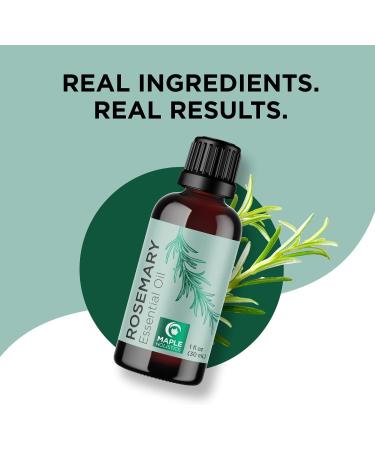 Rosemary and Castor Oil Set for Hair, Skin, and Nails - Natural Essential Oils for Growth and Hydration - Buy Online on SooperMarket.com