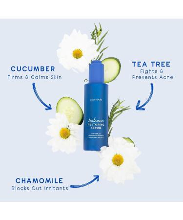 AAVRANI Balance Restoring Serum Facial Toner - Tea Tree Oil, Cucumber, Chamomile, Witch Hazel - Pore Minimizing, Even Skin Tone - Travel Size 1 Fl Oz (Pack of 1) - Buy Online on SooperMarket.com