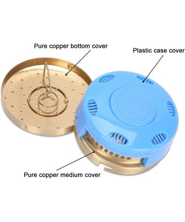 Buy Copper Moxa Box for Moxibustion | Moxibustion Tank & Wormwood Mugwort Sticks - International Shipping - Buy Online on SooperMarket.com