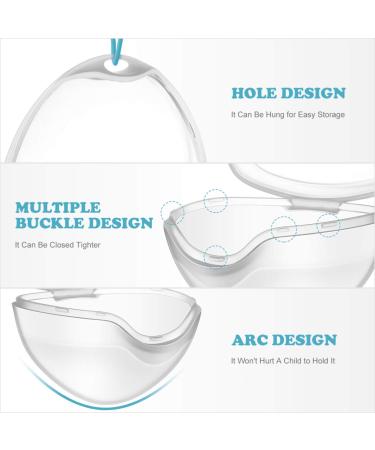SUPVOX 4-Pack Transparent Pacifier Cases | Portable Storage Box for Newborns Babies & Toddlers - Ideal Baby Essentials - Buy Online on SooperMarket.com