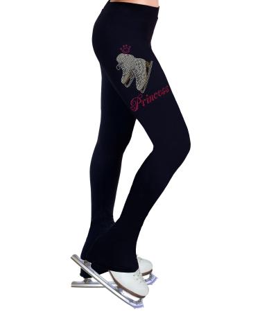 NY2 SPORTSWEAR Figure Skating Practice Pants with Rhinestones R405 Large