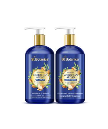 StBotanica Moroccan Argan Hair Shampoo & Conditioner Set - Nourishing 300ml for Healthier Hair - International Shipping Available - Buy Online on SooperMarket.com