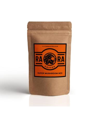 RARA SUPER Mushroom Coffee Blend - 100g - Instant Arabica Coffee with Premium Lion's Mane Reishi Chaga & Cordyceps
