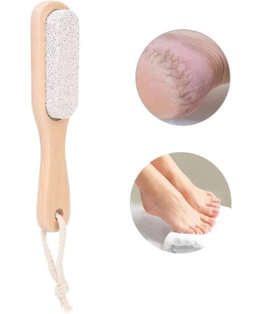 Foot file tote foot cuticle remover pedicure foot file skin callus pumice removal stone foot pedicure tool with wooden handle for pedicure and foot care - Buy Online on SooperMarket.com