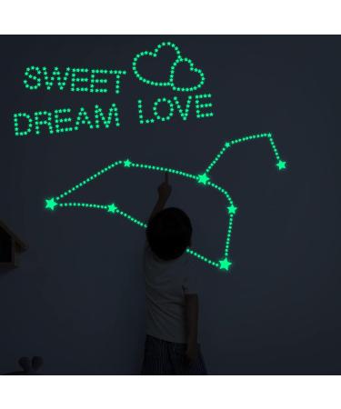 Glow in The Dark Star Wall Stickers - 521pcs Realistic 3D Luminous Stars for Kids Bedroom Decor - Buy Online on SooperMarket.com