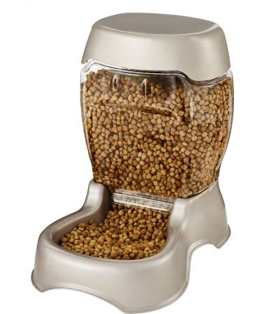 Petmate Pet Caf Feeder 3 lbs - Pearl Silver | Convenient Automatic Pet Feeding Solution - Buy Online on SooperMarket.com