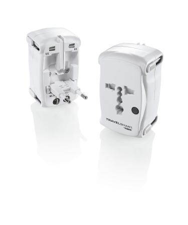 Conair Universal Travel Adapter  European Travel Plug Adapter with Surge Protection  All-in-One Worldwide Travel Adapter Adapter + Surge Protection