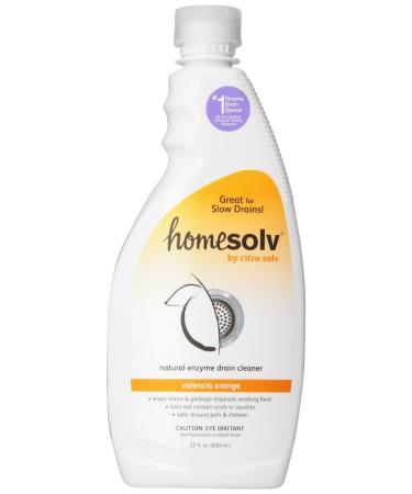 Homesolv Enzyme Drain Cleaner & Build Up Remover (Citra Drain) Valencia Orange 22 Fluid Ounces
