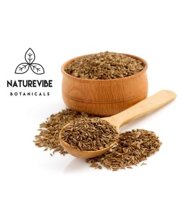 Naturevibe Botanicals Organic Whole Cumin Seeds 1lb - Gluten-Free & Non-GMO | Raw Cuminum cyminum L. for Flavor | 1 Pound Pack - Buy Online on SooperMarket.com