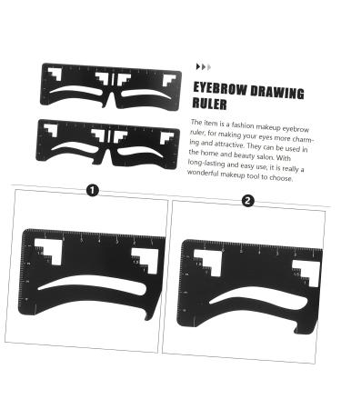 Beavorty 4 pcs Extension Drawing Microblading Measure Rulers Practical Location Tools Kit Supplies DIY 1 count (Pack of 1) Blackx2pcs - Buy Online on SooperMarket.com