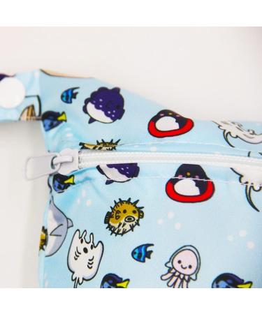 Egurs Wetbag Waterproof Reusable Diaper Bag - Nappy Bag (Apple) | Eco-Friendly & Compact 22x15cm - Buy Online on SooperMarket.com
