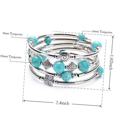 PACKOVE 1pc Jewelry Handmade Bracelet Natural Material Bracelet Womens Bangles Bracelets Decorative Bangle Tiger Eye Stone Charm Bracelets Turquoise Bracelet Miss Volcanic Rock - Buy Online on SooperMarket.com