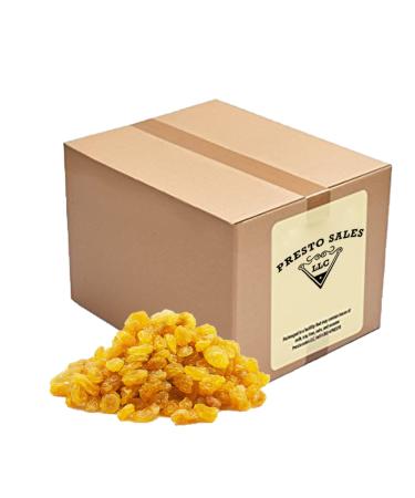 Raisins, FANCY Golden seedless yellow Sun-Dried South African, Naturally Sweet, Delicious and Nutritious, Baking, Cooking, Snacking, Garnishing, Packed in a 10 lbs. (160 oz.) bag by Presto Sales LLC