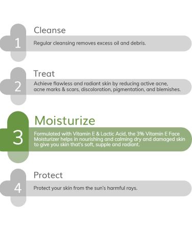 3% Vitamin E Face Moisturizer for Dry Skin | Hydrates & Nourishes | Non-Greasy & Lightweight | 3.53 Oz/100g | Ideal for Damaged Skin - Buy Online on SooperMarket.com