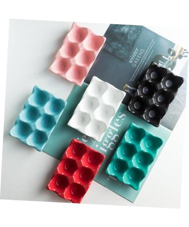 OSALADI 2pcs Egg Storage Practical Egg Tray Refrigerator Egg Holder Kitchen Egg Tray Household Storage Box Blue 14.5X9.5X3.2CM - Buy Online on SooperMarket.com