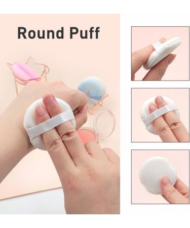 4 Pieces Cotton Makeup Puff - Soft Loose Powder Foundation Pads (Nude 3.15 Inch) - Ideal for Flawless Application - Buy Online on SooperMarket.com
