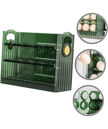 OSALADI Egg Storage Box Storage Boxes Plastic Cilantro Containers for Refrigerator Egg Holder Container Box Green 26X20X10CM - Buy Online on SooperMarket.com