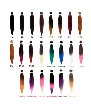 Difunee Pre-stretched Braiding Hair 24 Inch 8 Packs Black Yaki Texture Crochet Hair | Box Braids Hot Water Setting Synthetic Extensions - 1B (Pack of 8) - Buy Online on SooperMarket.com