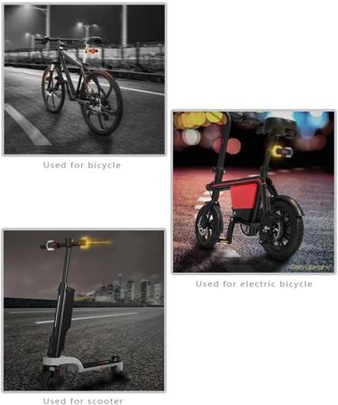 NITEBEAM CarryBright CBX4 Bicycle Turn Signals - Smart Wireless Remote Bike Direction Indicator & Horn for Safe Cycling - Buy Online on SooperMarket.com