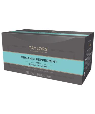 Taylors of Harrogate Organic Peppermint 100 Tea Bags (Pack of 1 Total 100 Teabags) 100 Count (Pack of 1)