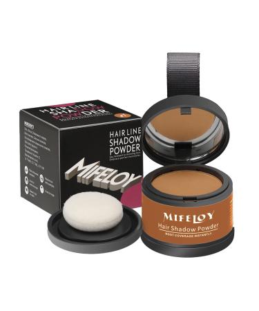 Root Touch Up Powder for Gray & Thinning Hair Coverage for Women & Men - Instantly Conceal Hairline Eyebrow & Beard Lines | Light Brown