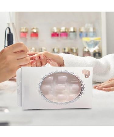 Neamou False Nails | Wearable Nail - 24 Pieces No Glue Press On Nails Fake Nails Short Removable False Nails Kit for Women - Buy Online on SooperMarket.com