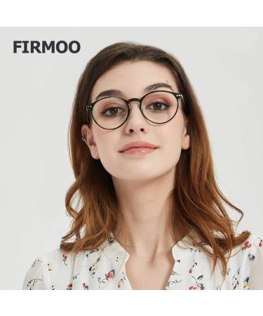 Firmoo Anti-Glare Blue Light Blocking Glasses for Men & Women - Retro Leopard Panto Design Scratch-Resistant Eye Fatigue Relief - Buy Online on SooperMarket.com