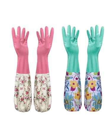Saddgo Kitchen Cleaning Gloves Waterproof Household Glove Dishwashing For Vegetable Fruit Planting Dirty Proof Dishwashing Gloves Kitchen Cleaning Gloves Waterproof Rubber Gloves Housework 1