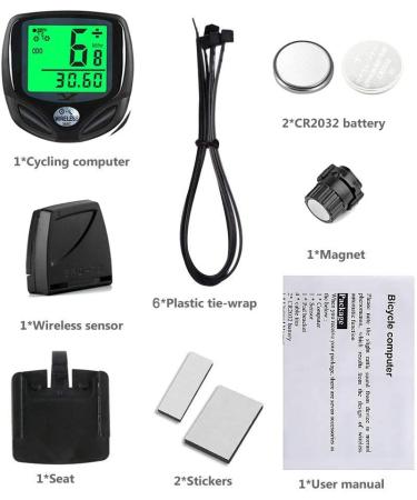 YS Bicycle Speedometer and Odometer - Wireless Waterproof Bike Computer with LCD Display - Buy Online on SooperMarket.com