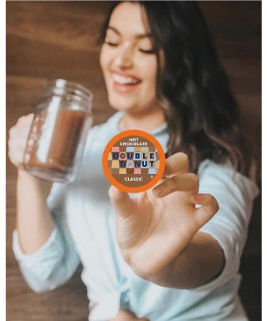 Double Donut Hot Chocolate Pods for Keurig K Cups Brewers - 24 Count Classic Hot Cocoa Pods - Buy Online on SooperMarket.com