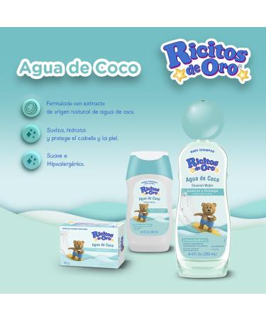 Ricitos de Oro Coconut Water Body Cream | Grisi 250ml | Hypoallergenic Baby Skin Moisturizer | Softens & Protects for Daily Use - Buy Online on SooperMarket.com