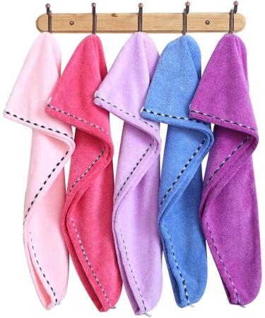 Anller 3-Pack Microfiber Hair Crop & Drying Cloth Set - Bath Cap & Shower Headscarf for Long Thick Hair - Buy Online on SooperMarket.com