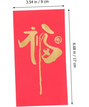 Didiseaon 150 Pcs Red Envelope Spring Festival Supplies Money Gift Envelopes 2023 Red Packet Chinese Envelope Money Packet Wedding Purse Red Purse Rabbit Year Supplies Lai Si Feng Universal As Shownx5pcs 17x9cmx5pcs - Buy Online on SooperMarket.com