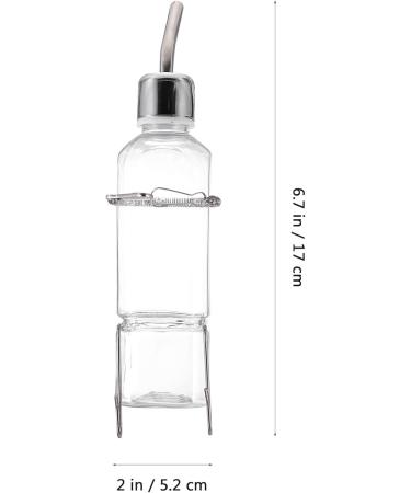 Balacoo 2 Pcs 180ml Guinea Pig Water Bottle No Drip Plastic Automatic Rabbit Water Feeder Hanging Fountains Pet Drinking Bottle with Hooks Springs for Amall Animals Transparent - Buy Online on SooperMarket.com