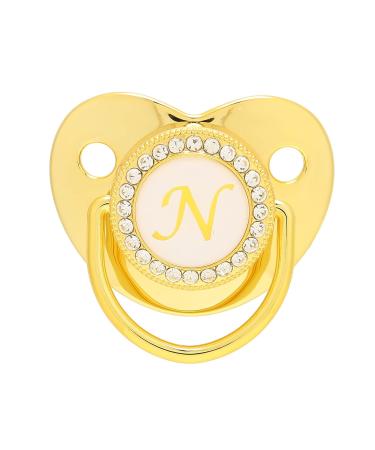 Golden Ultra-Light Silicone Pacifier 0-6 Months | Soft BPA-Free Infant Pacifier with Clip | Safe & Stylish Baby Soother for 6-18 Months - Buy Online on SooperMarket.com