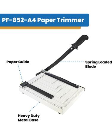 PPE PrintFinish Paper Trimmer 10 to 12 Sheet Capacity  Good for Office  School or Business  Max Cutting Size (12.5) (12.5 x 9.8) - Buy Online on SooperMarket.com