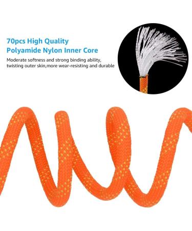 Airui 10mm Outdoor Climbing Rope - 10m Safety Braid Nylon Escape Rescue Rope in Orange - Buy Online on SooperMarket.com