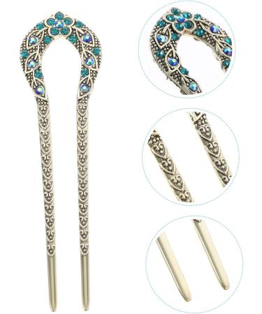minkissy Metal Hair Forks for Buns Hair Fork u Shape Chopsticks for Hair U Shaped Hair Fork Vintage Hair Sticks for Long Hair Vintage Hair Stick Pin Hair Accessory Miss Pattern Styling Clip - Buy Online on SooperMarket.com