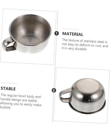 Beavorty 4pcs Stainless Steel Shaving Soap Bowl Set | Travel-Friendly Cream Bowls for Men s Grooming - Buy Online on SooperMarket.com
