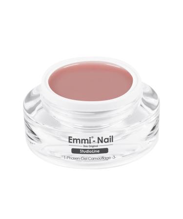 Emmi Nail Studioline 1-phase gel camouflage -3- i LED UV all-in-one gel i primer structure & sealing i middle viscos i self-smooth 15 ml (1 Pack) camouflage -3-