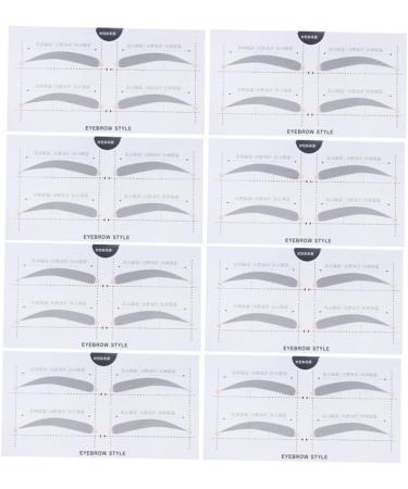 Mikinona Eyebrow Template 2 Eyebrow Shaping Stencils Microblading Stencils Eyebrow Card Eyebrow Stickers A607 Template Simple - Buy Online on SooperMarket.com